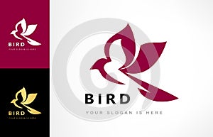 Pájaro designación de la organización o institución. designación de la organización o institución diseno ilustraciones 